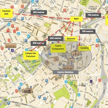 Apartment Centrico Con Parking Y Wifi Gratis Oviedo